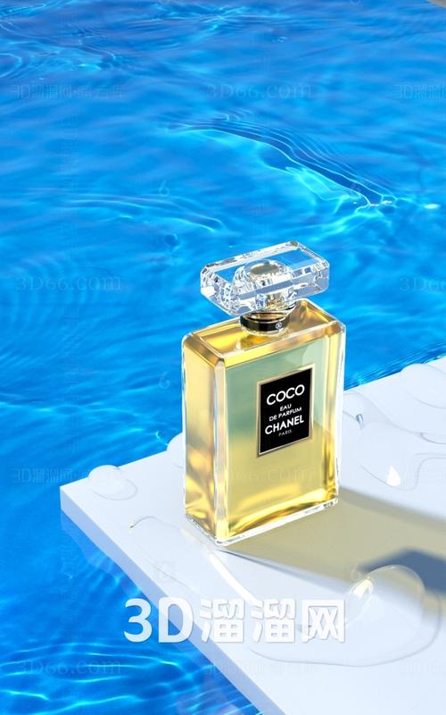 Coco香水电商产品SU模型 香水数字展示新维度
